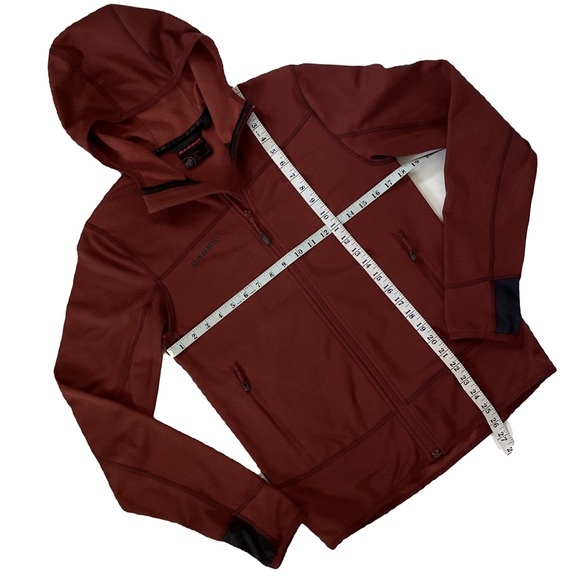 Mammut Borah Fleece Polartec Thermal Pro Soft-shell Hoodie Red Small - Picture 12 of 12
